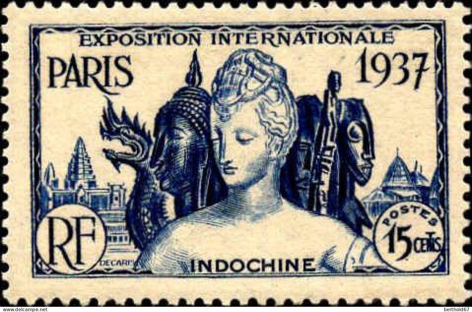 Indochine Poste N** Yv:193/198 Exposition Internationale Arts & Techniques Paris - Neufs