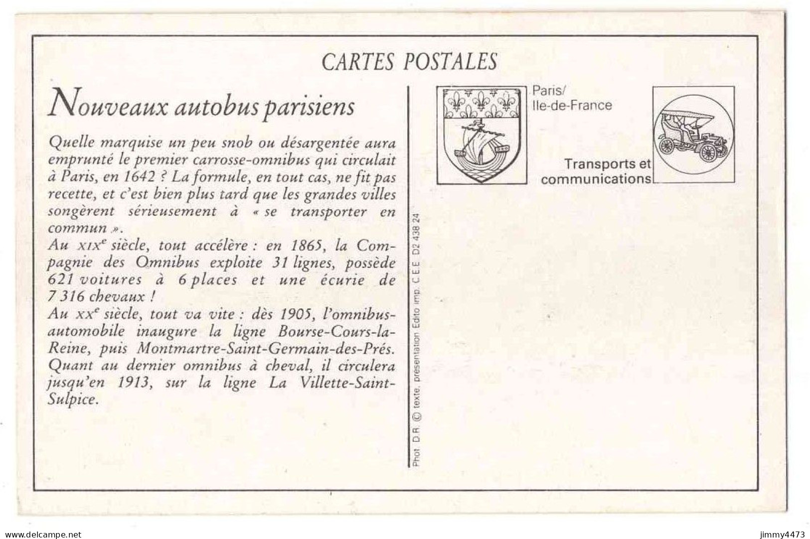 CPA (Repro) - LES NOUVEAUX AUTOBUS PARISIENS ( Rue Bien Animée ) Texte Au Dos - Bus & Autocars