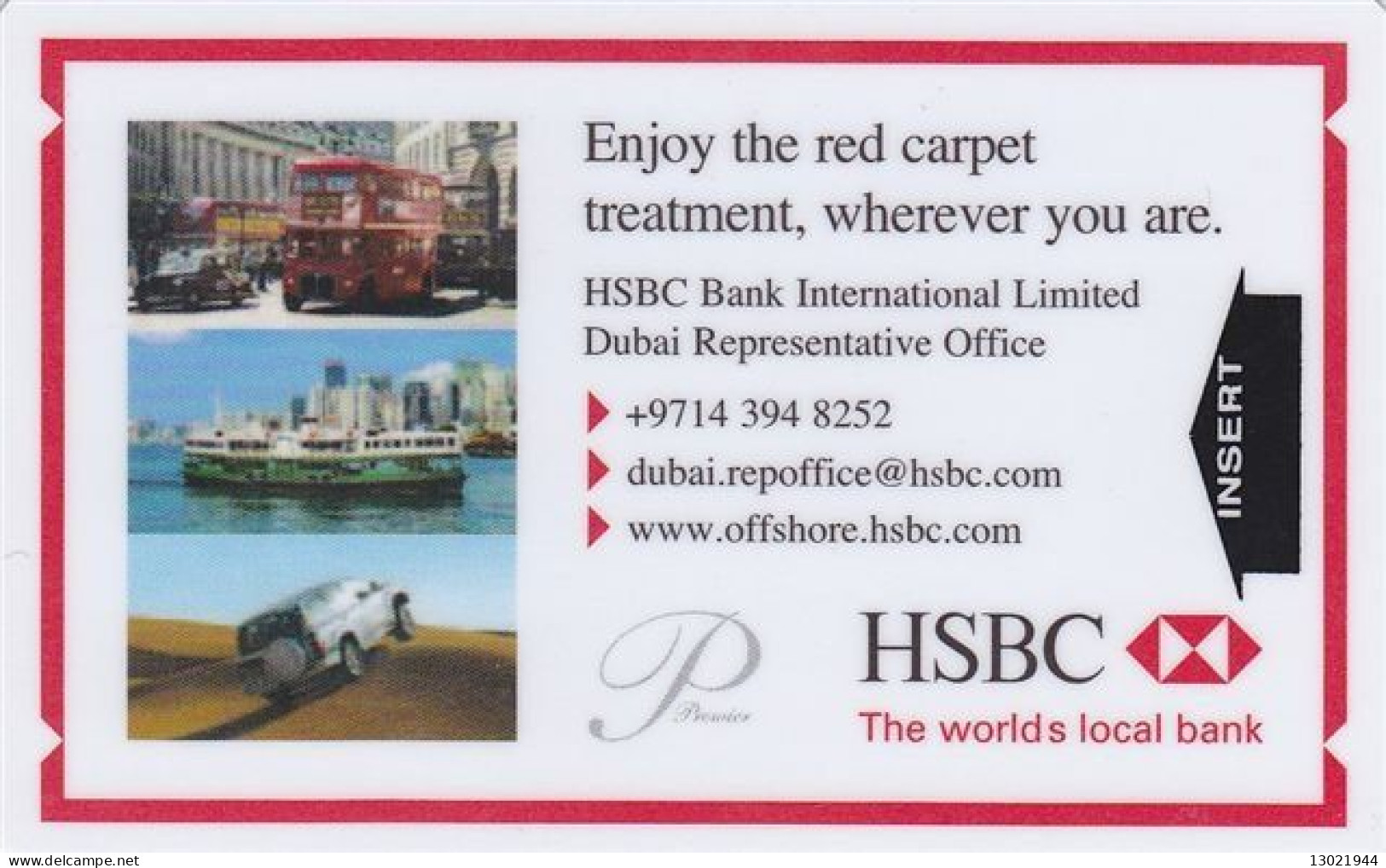 QATAR   KEY HOTEL   Mövenpick Hotel Doha - HSBC - Hotelsleutels (kaarten)