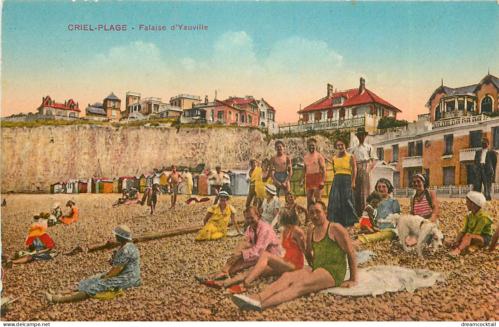 2 X Cpa 76 CRIEL PLAGE. Falaise D'Yauville - Criel Sur Mer