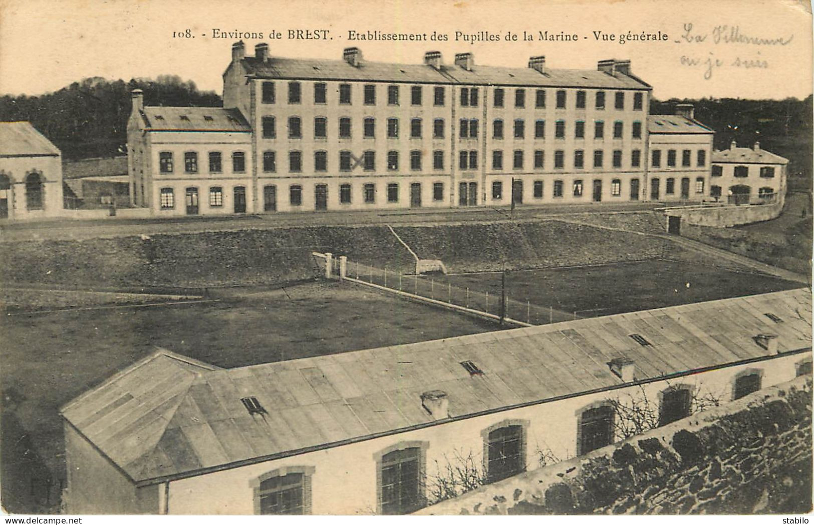 CACHET HOPITAL DEPOT N°6 - 11E REGION - GUERRE 14/18 - BREST LA VILLENEUVE - Oorlog 1914-18