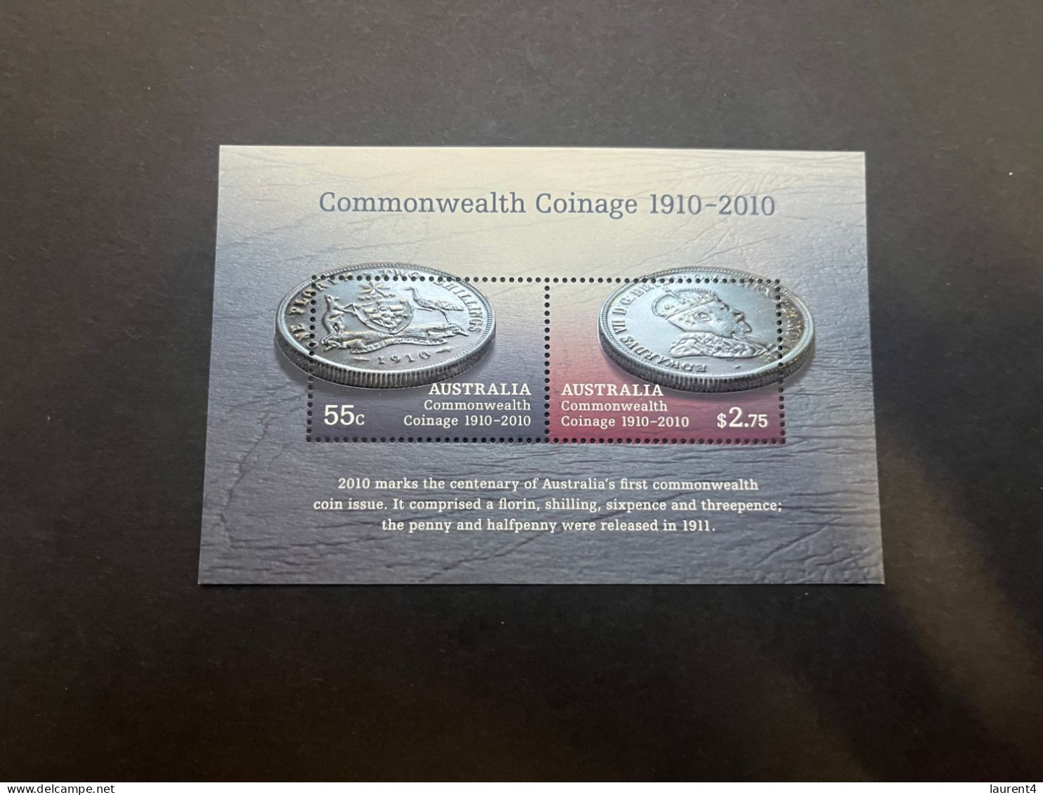 16-5-2024 (stamp) Australia MINT Mini-sheet - Commonweath Coinage Centenary - Münzen