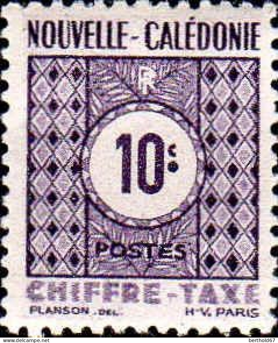 Nle-Calédonie Taxe N* Yv:39 Mi:32 Chiffre-taxe (avec Charnière) - Timbres-taxe