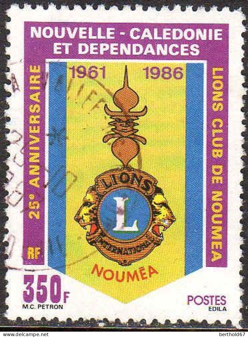 Nle-Calédonie Poste Obl Yv: 528 Mi:794 25.Anniversaire Lions Club De Nouméa (TB Cachet Rond) - Used Stamps