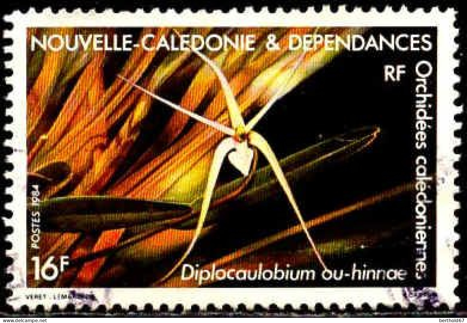 Nle-Calédonie Poste Obl Yv: 488 Mi: Doplocaulobium Ou-hinnae (cachet Rond) - Used Stamps