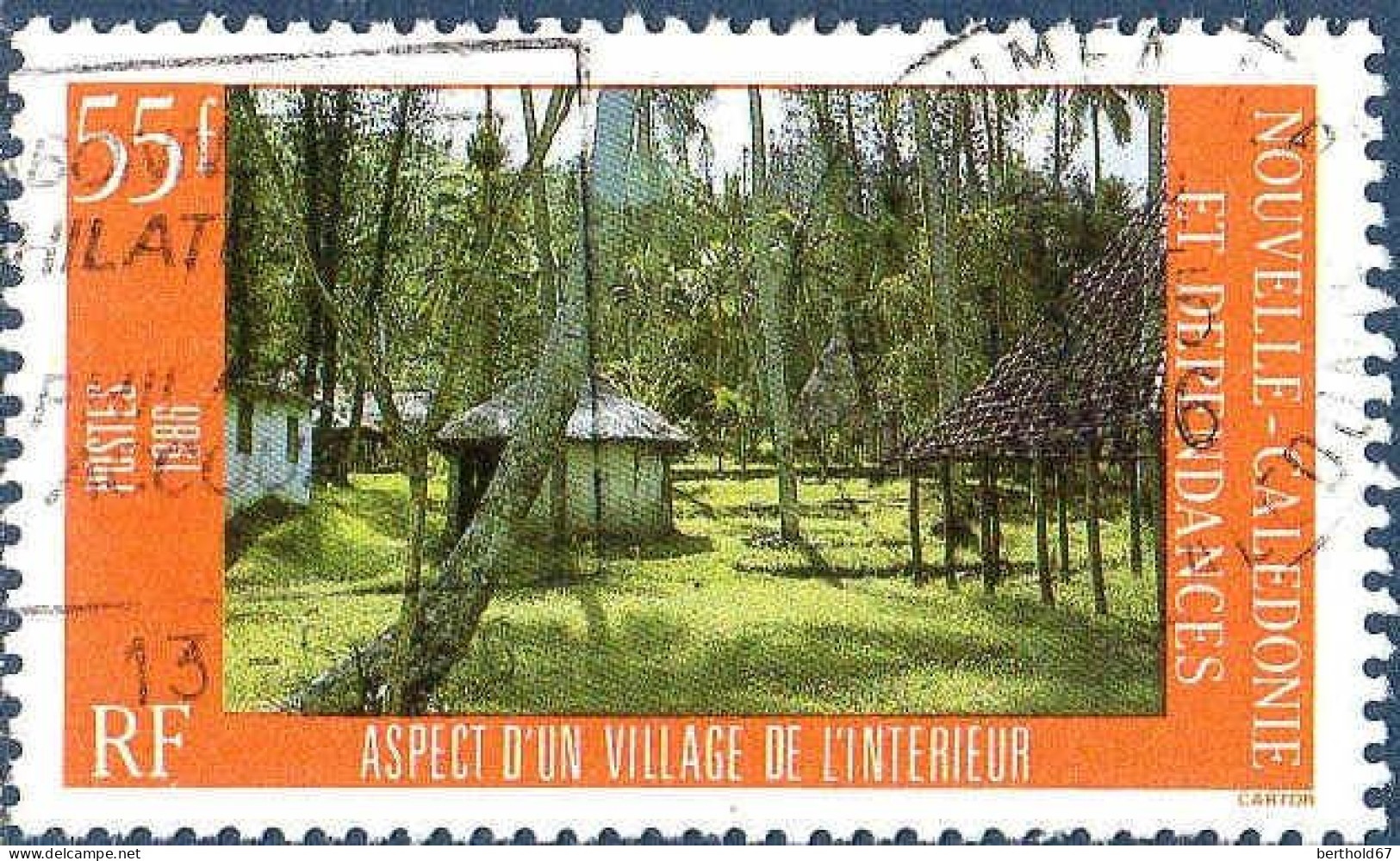 Nle-Calédonie Poste Obl Yv: 514/515 Paysages (Belle Obl.mécanique) - Gebraucht