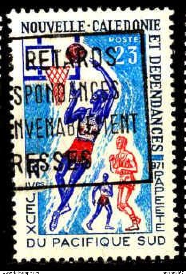 Nle-Calédonie Poste Obl Yv: 376 Mi:504 Jeux Du Pacifique Sud Basket Ball (Belle Obl.mécanique) - Used Stamps