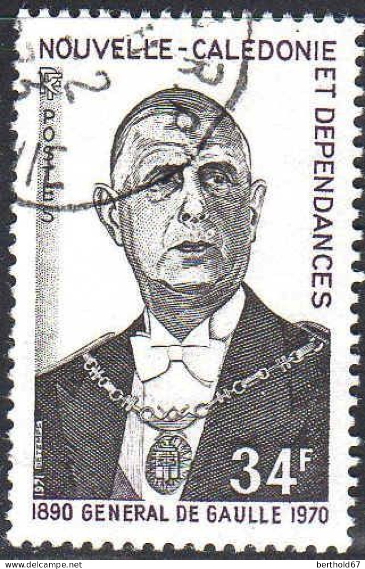 Nle-Calédonie Poste Obl Yv: 377 Mi:508 Général De Gaulle-Juin 1940 (TB Cachet Rond) - Used Stamps