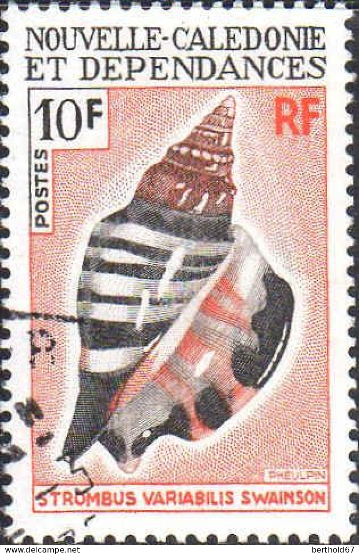 Nle-Calédonie Poste Obl Yv: 369 Mi:495 Strombus Variabilis Swainson (Obli. Ordinaire) - Used Stamps