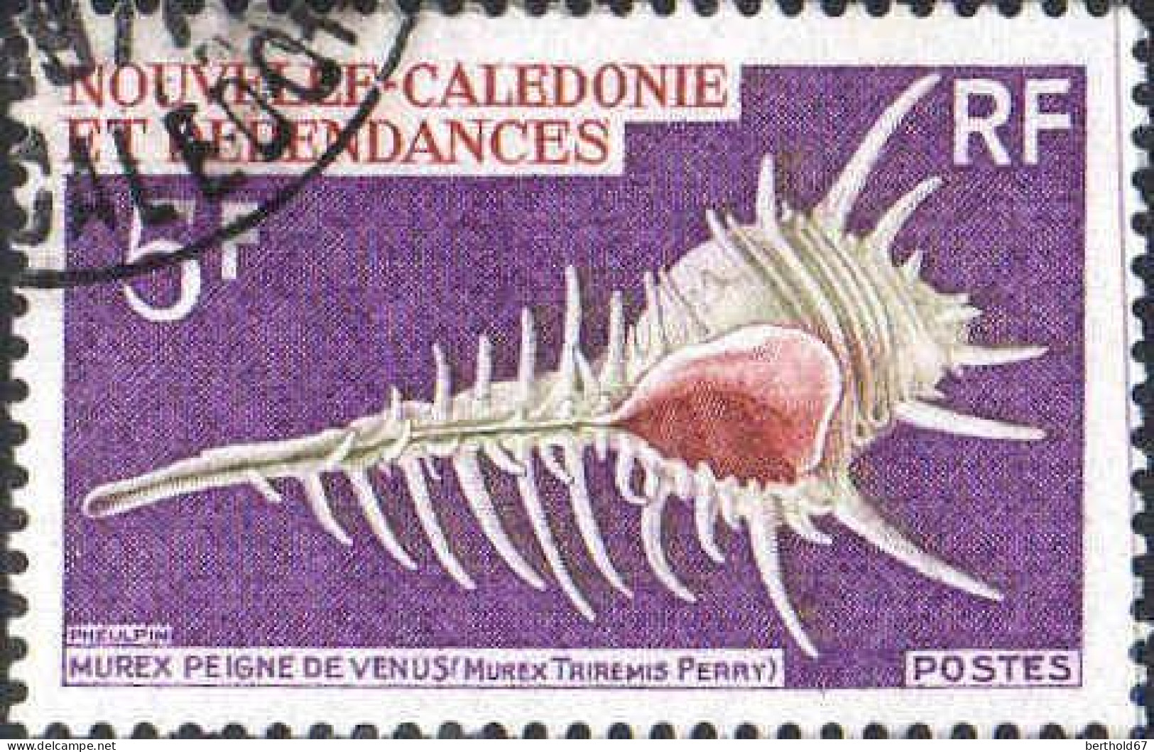 Nle-Calédonie Poste Obl Yv: 359 Mi:470 Murex Triremis Perry (Beau Cachet Rond) - Usados