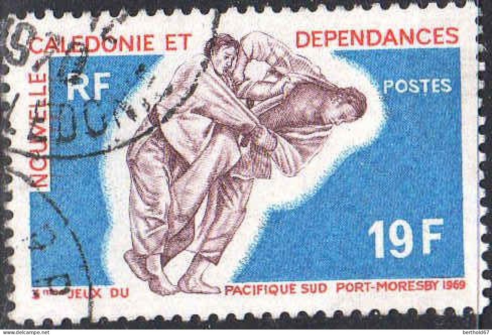 Nle-Calédonie Poste Obl Yv: 361 Mi:473 Jeux Du Pacifique Sud Judo (Beau Cachet Rond) - Gebraucht