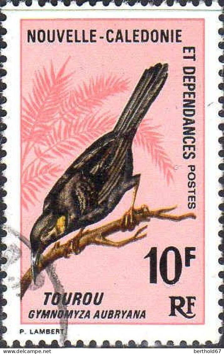 Nle-Calédonie Poste Obl Yv: 350 Mi:453 Tourou Gymnomyza Aubryana (cachet Rond) - Used Stamps