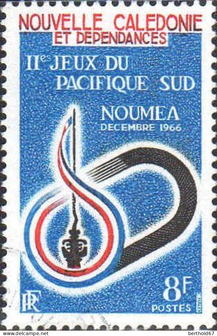 Nle-Calédonie Poste Obl Yv: 328 Mi:420 11.Jeux Du Pacifique Sud Nouméa (cachet Rond) - Usados