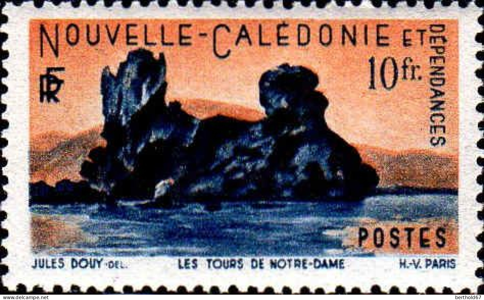 Nle-Calédonie Poste N** Yv: 274 Mi:341 Les Tours De Notre-Dame - Unused Stamps
