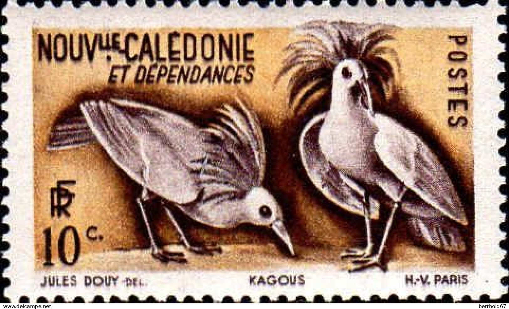 Nle-Calédonie Poste N** Yv: 259 Mi:326 Kagous - Unused Stamps