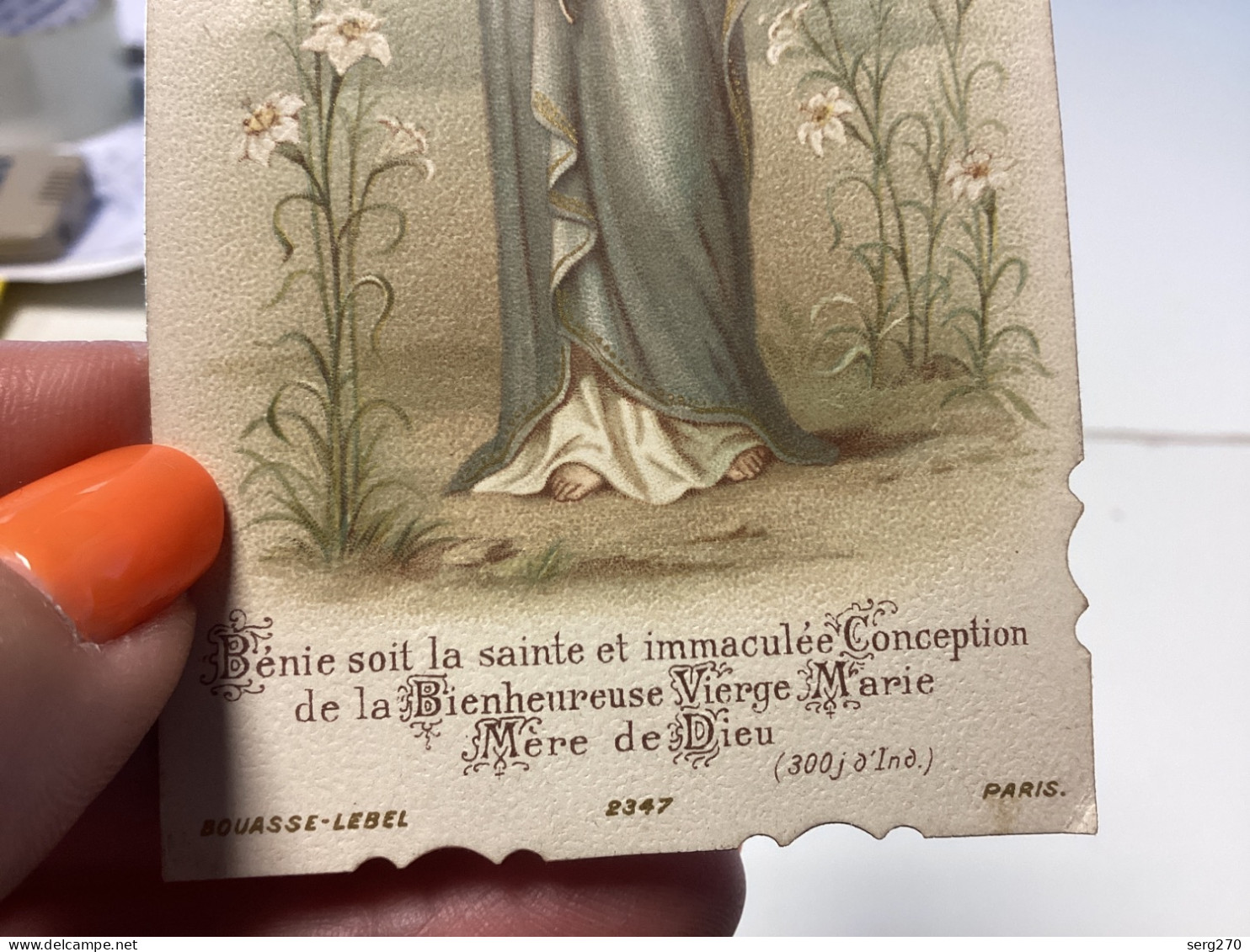 Ancienne, Image, Pieuse Et Religieuses, 1900 énie Soit La Sainte Et Immaculée Conception Pie X Pape - Imágenes Religiosas