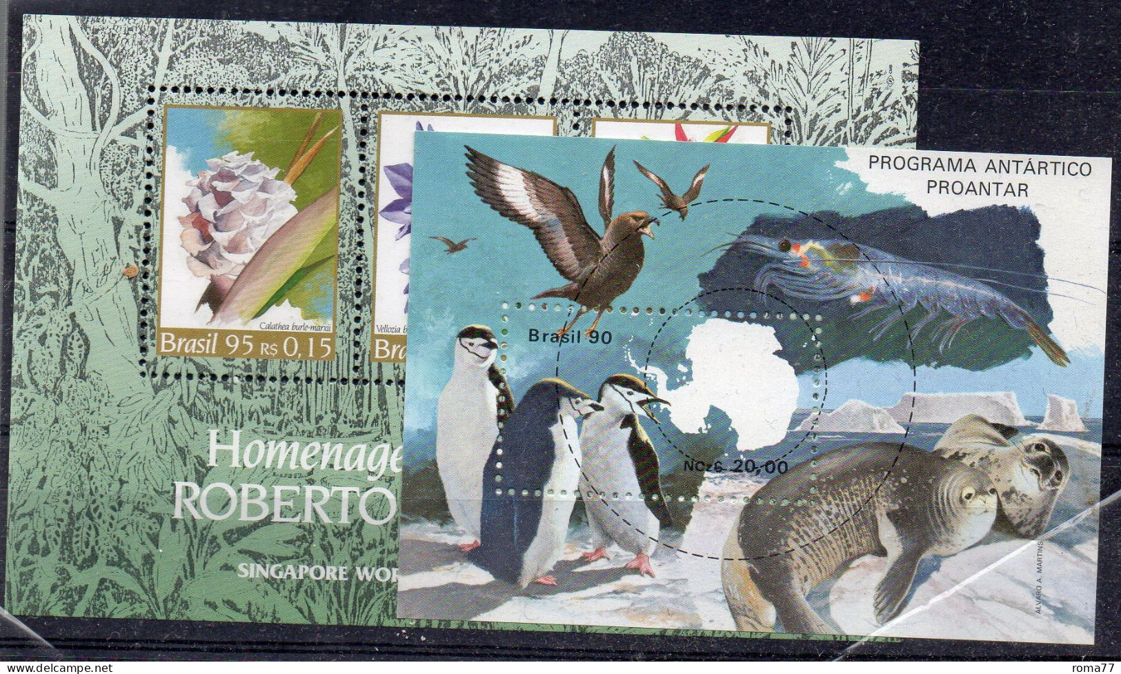 BIG - BRASILE, Due BF Tema Flora E Fauna *** MNH - Ongebruikt