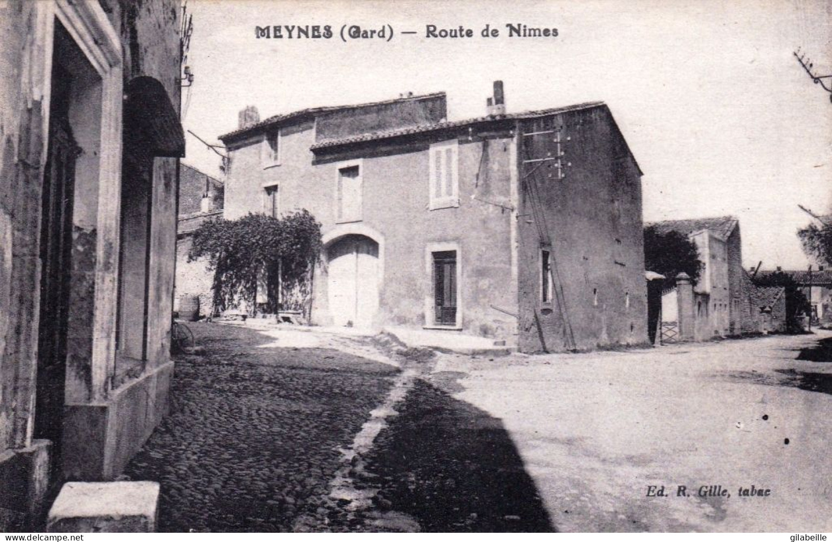 30 - Gard -  MEYNES - Route De Nimes - Other & Unclassified