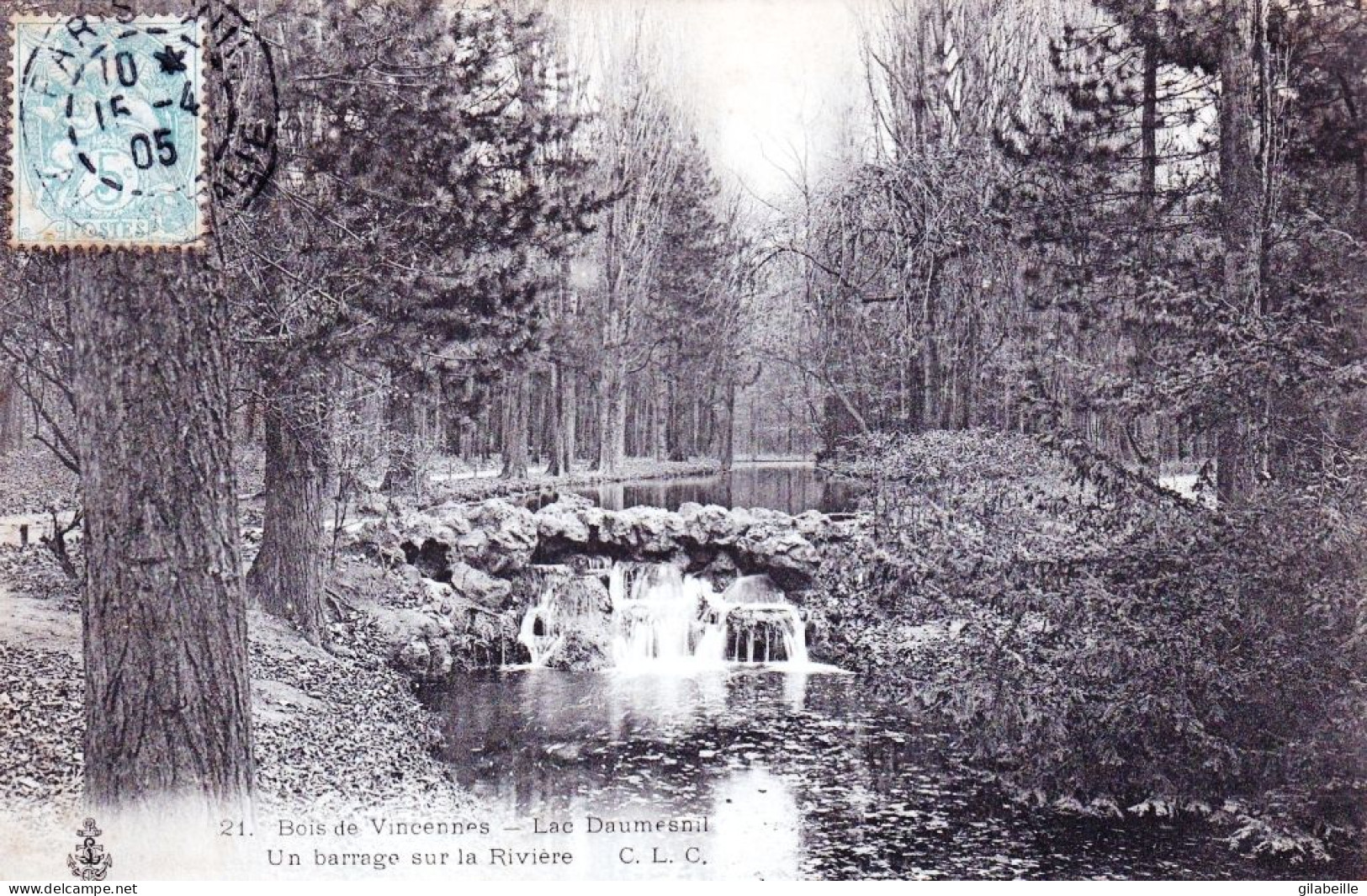 75 - PARIS 12 -  Bois De Vincennes - Lac Daumesnil -  Un Barrage Sur La Riviere - Arrondissement: 12