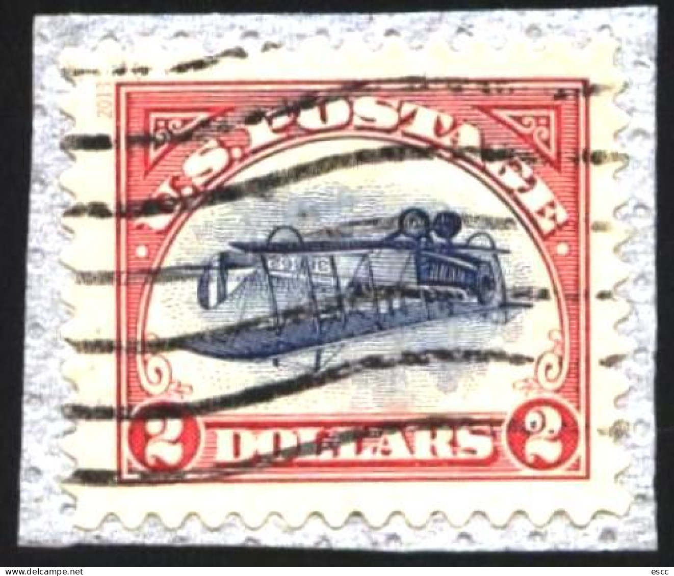 Used  Stamp Aviation Airplane Inverted  Down  Jenny  2013  From USA US - Flugzeuge