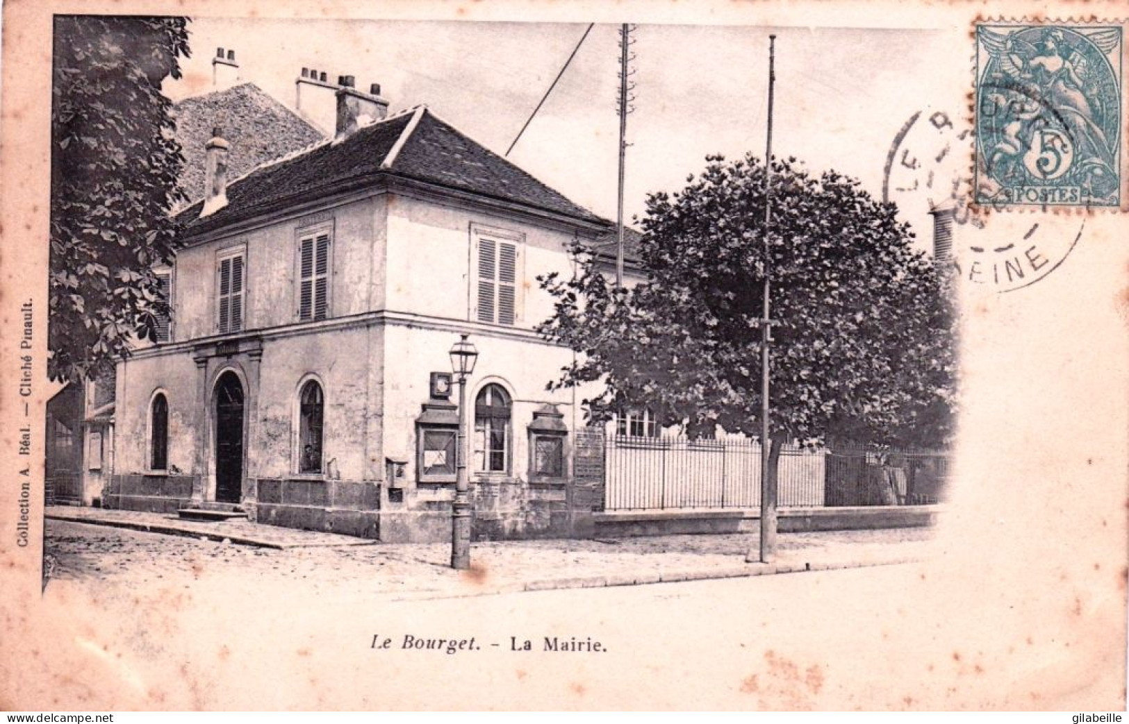 93 -  LE BOURGET - La Mairie - Carte Precurseur 1904 - Le Bourget