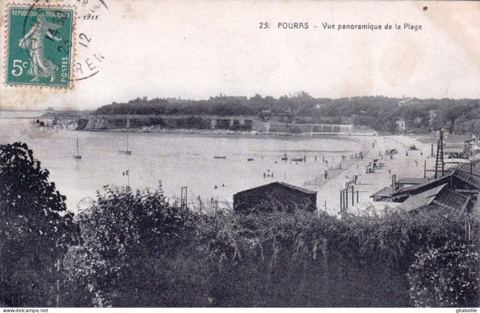 17 - Charente Maritime -  FOURAS Les BAINS - Vue Panoramique De La Plage - Fouras-les-Bains