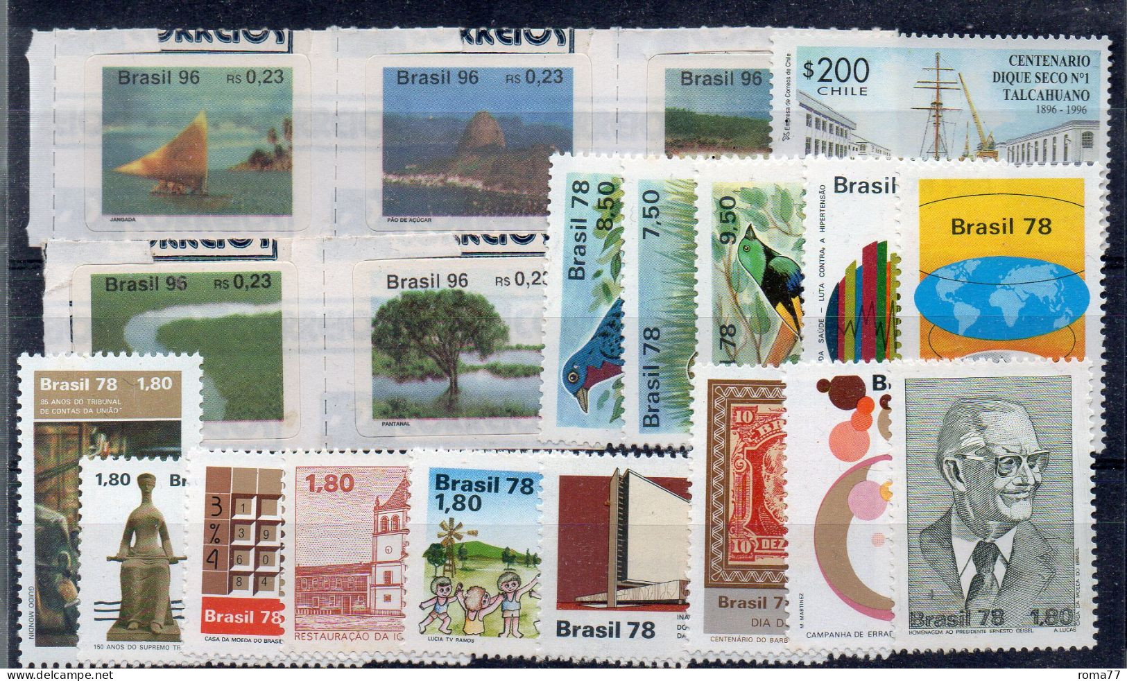 BIG - BRASILE, Alcuni Valori Integri *** MNH - Unused Stamps