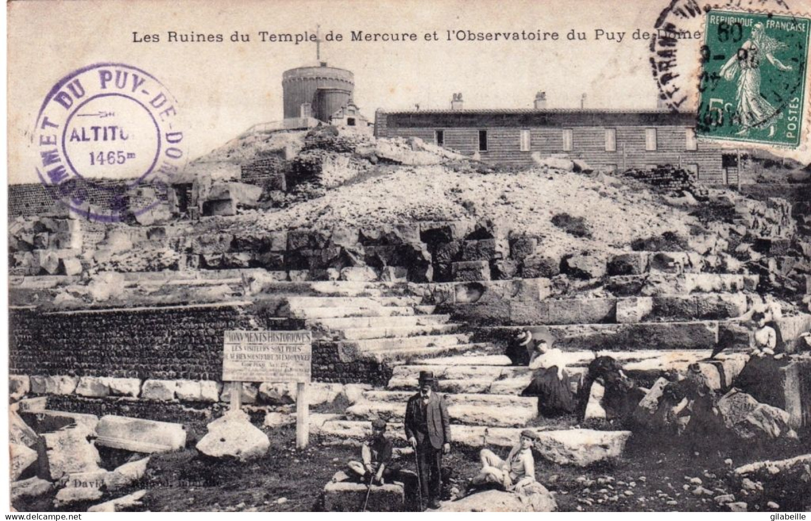63 - Les Ruines Du Temple De Mercure Et L Observatoire Du PUY  De DOME   - Other & Unclassified