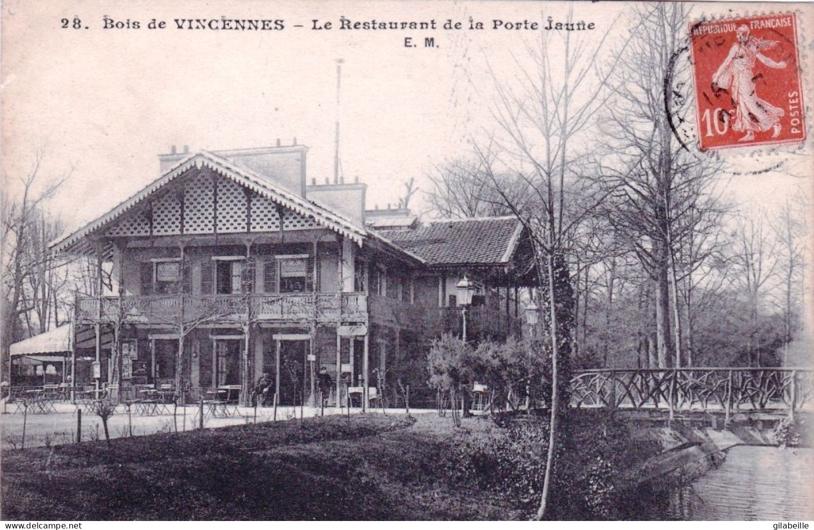 75 - PARIS 12 -  Bois De Vincennes - Restaurant De La Porte Jaune - Distrito: 12