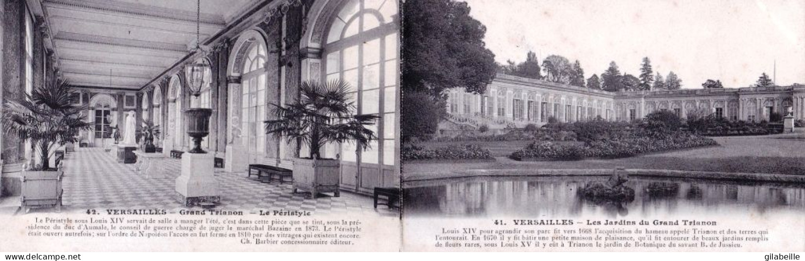 78 - Yvelines -  VERSAILLES - Les Jardins Du Grand Trianon -  Carte Double - Versailles (Château)