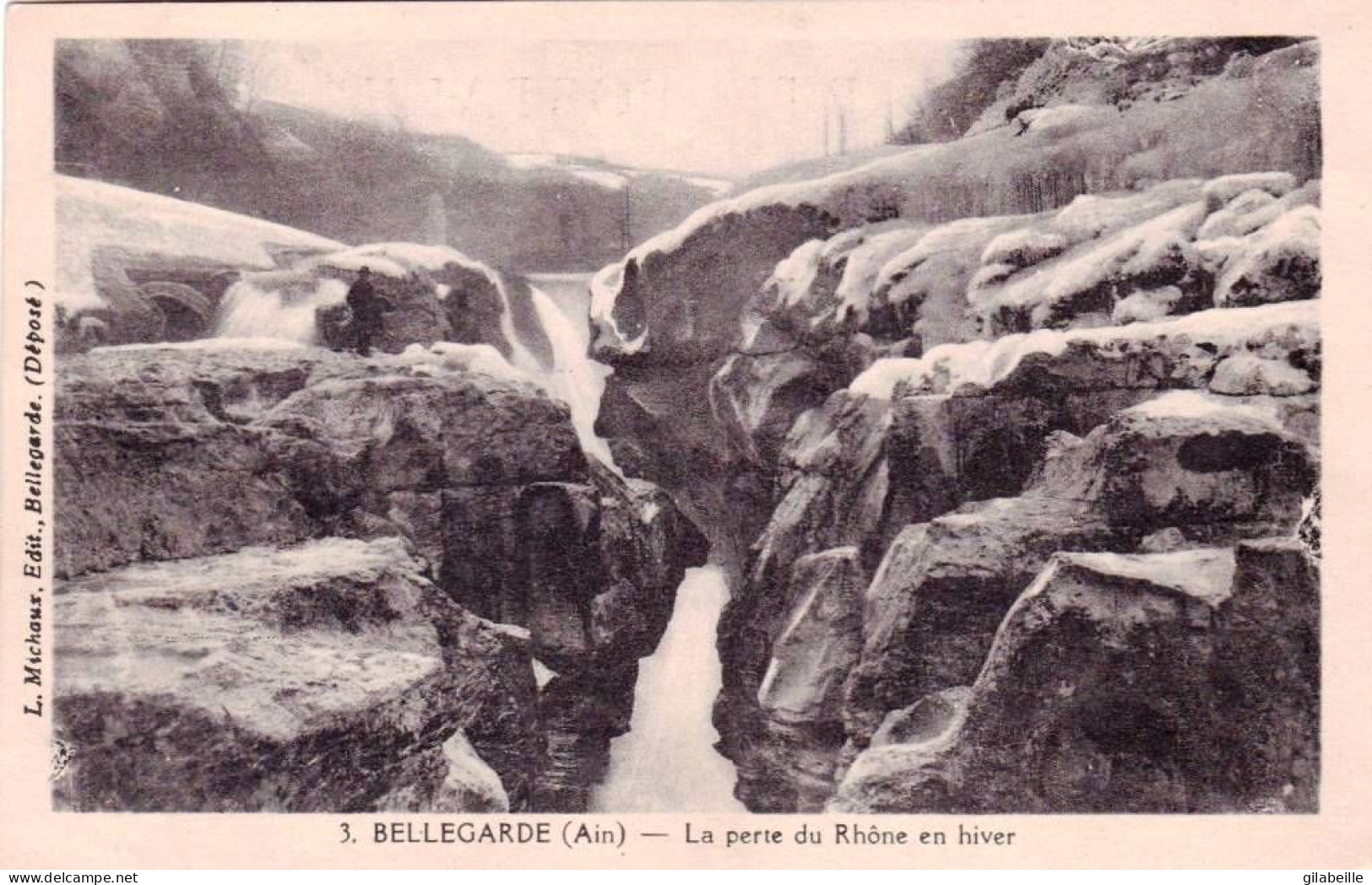 01 - Ain -  BELLEGARDE Sur VALSERINE  - La Perte Du Rhone En Hiver - Bellegarde-sur-Valserine