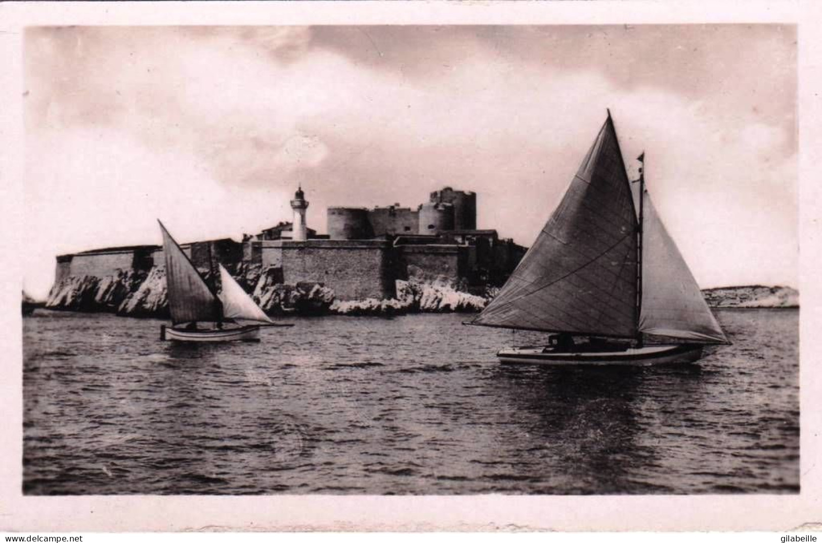 13 - MARSEILLE - Voiliers Devant Le Chateau D If- Carte Glacée - Kasteel Van If, Eilanden…