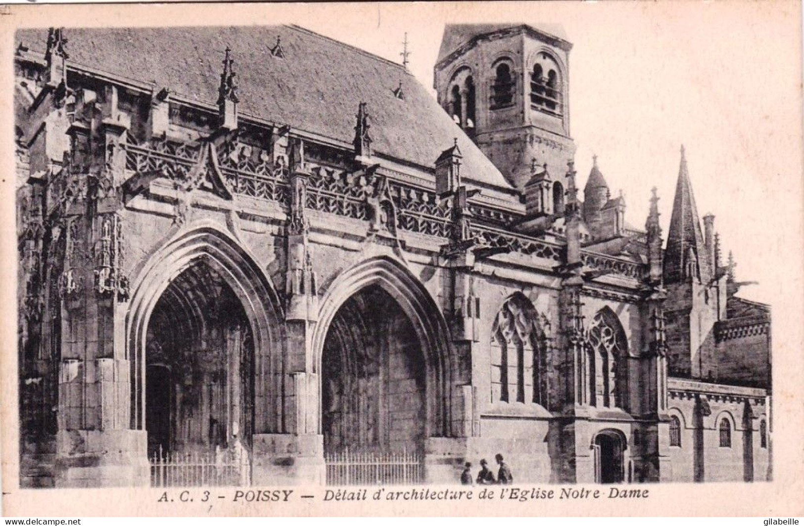 78 - Yvelines -  POISSY -  Detail D Architecture De L église Notre Dame - Poissy