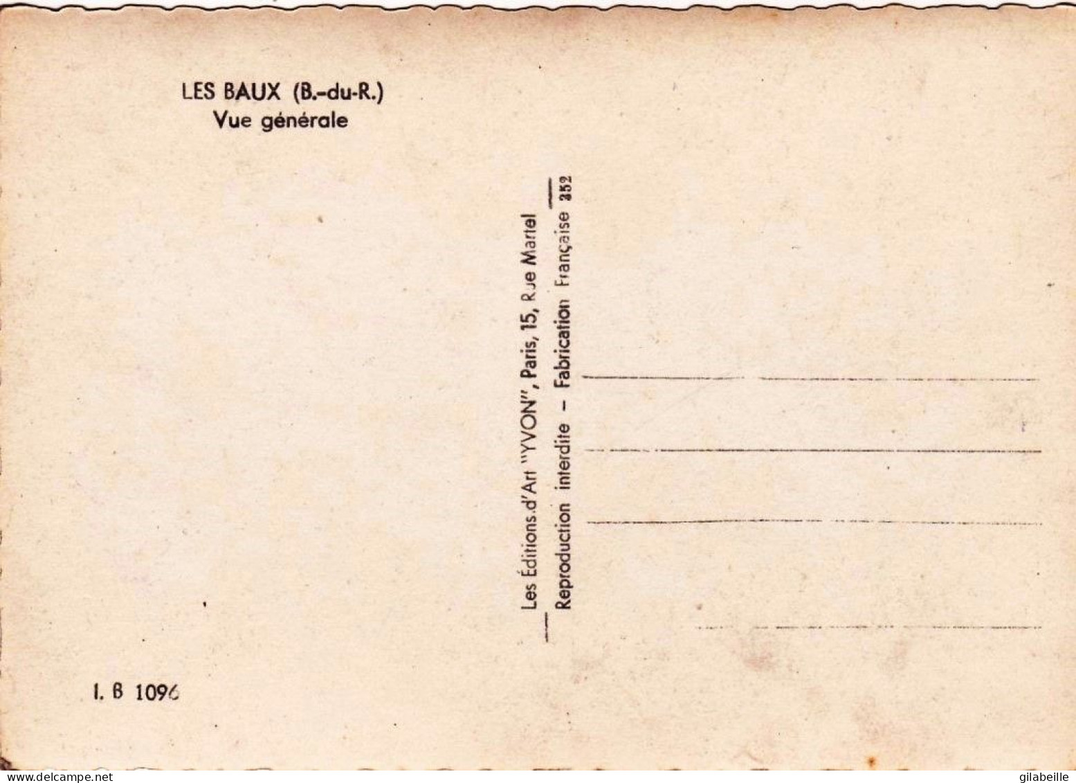 13 - Bouche Du Rhone -  LES BAUX  De PROVENCE - Vue Generale - Les-Baux-de-Provence