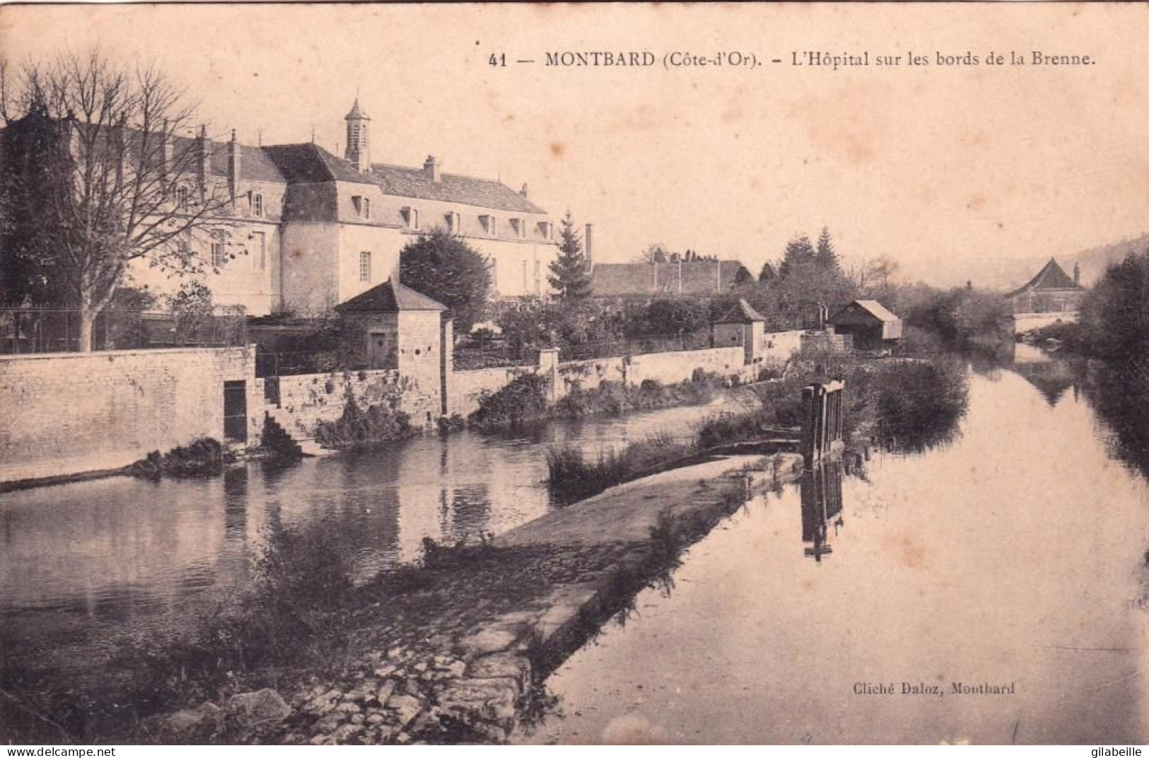 21 - Cote D Or -   MONTBARD -  L Hopital Sur Les Bords De La Brenne - Montbard