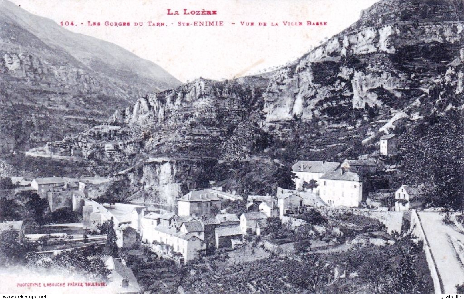 48 - Lozere -  Les Gorges Du Tarn - SAINTE  ENIMIE - Vue De La Ville Basse - Sonstige & Ohne Zuordnung