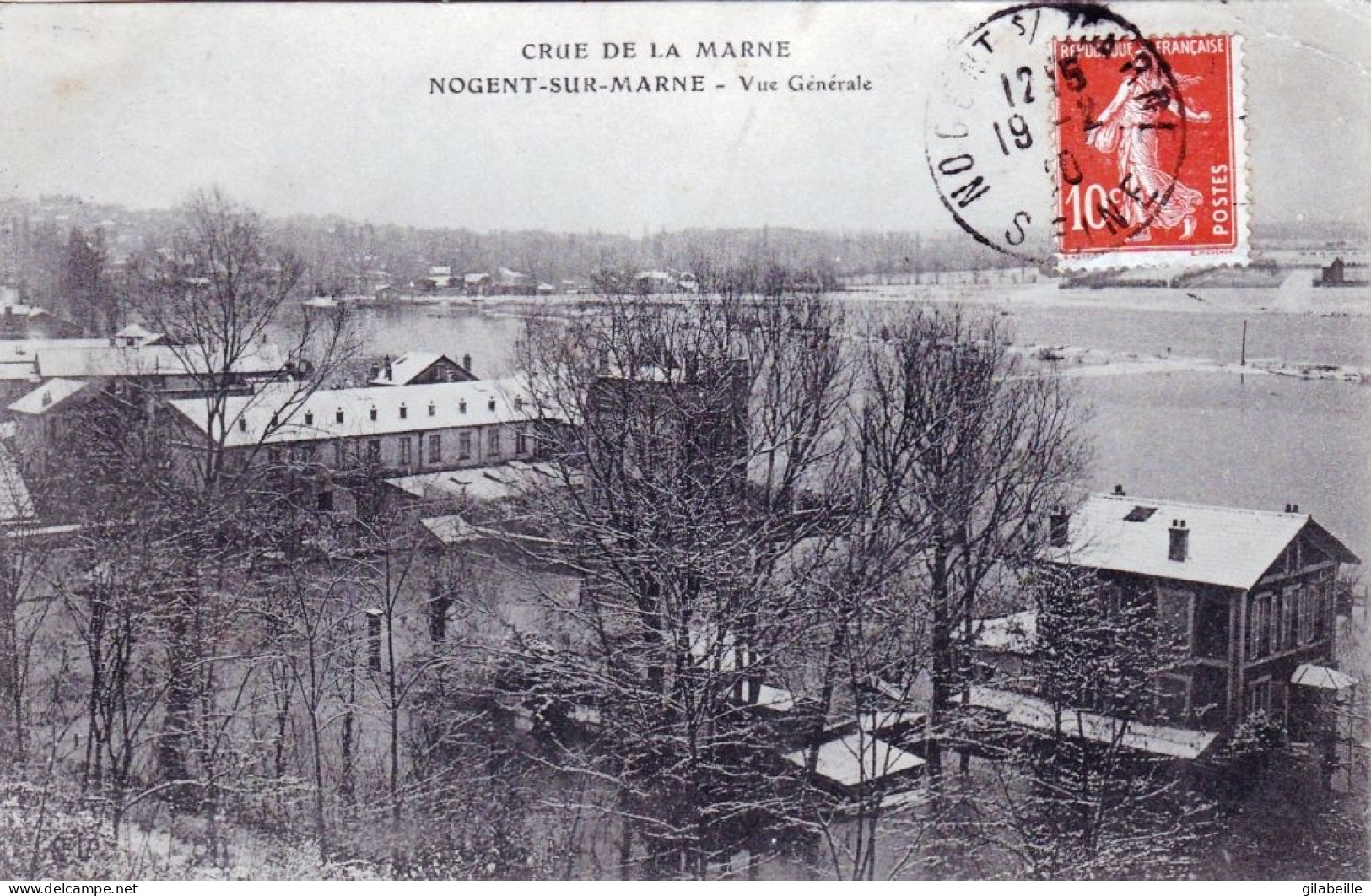 94 - Val De Marne -  NOGENT Sur MARNE - Crue De La Marne - Vue Generale - Nogent Sur Marne
