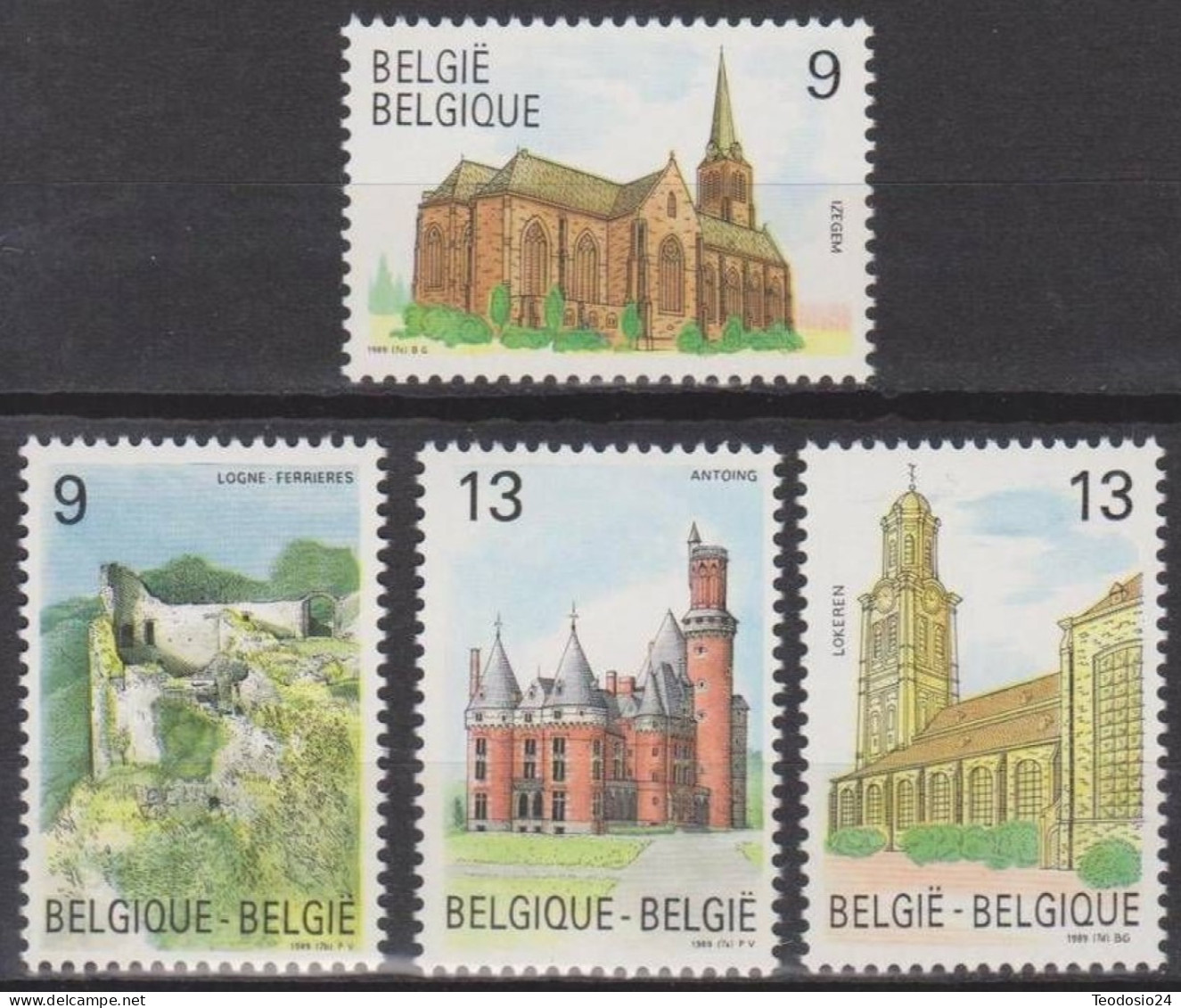 Belgique  Belgien 1989 2328/31 ** - Nuevos