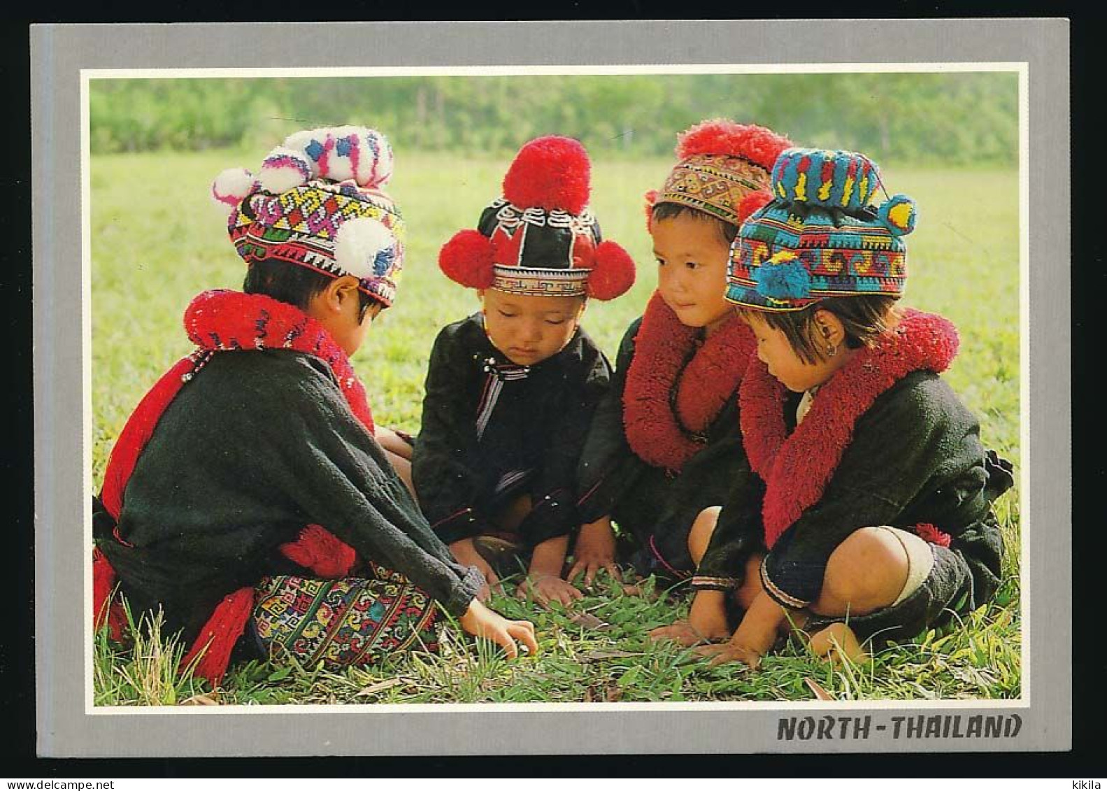 CPSM 10.5 X 15 Thaïlande (146) The Children Of Mountain Folk, Yao, Are Playing Interstingly, Les Enfants Des Montagnards - Thaïlande