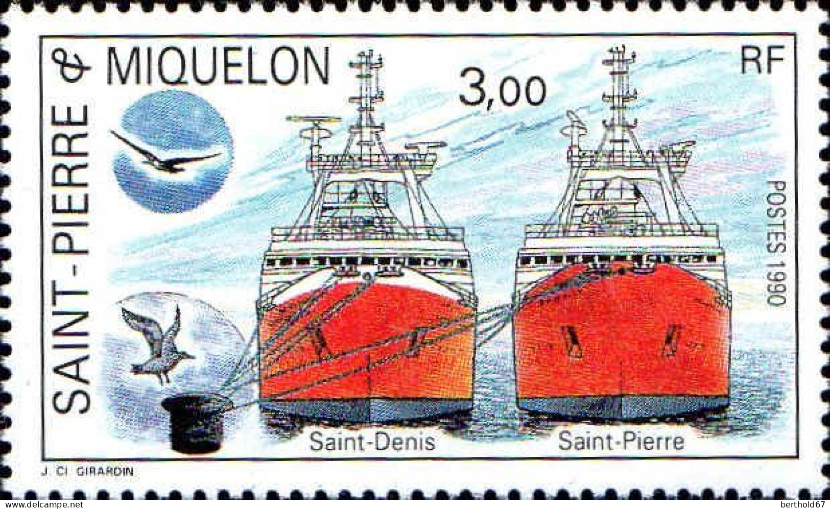SPM Poste N** Yv: 528 Saint-Denis Saint-Pierre Navires (Thème) - Schiffe