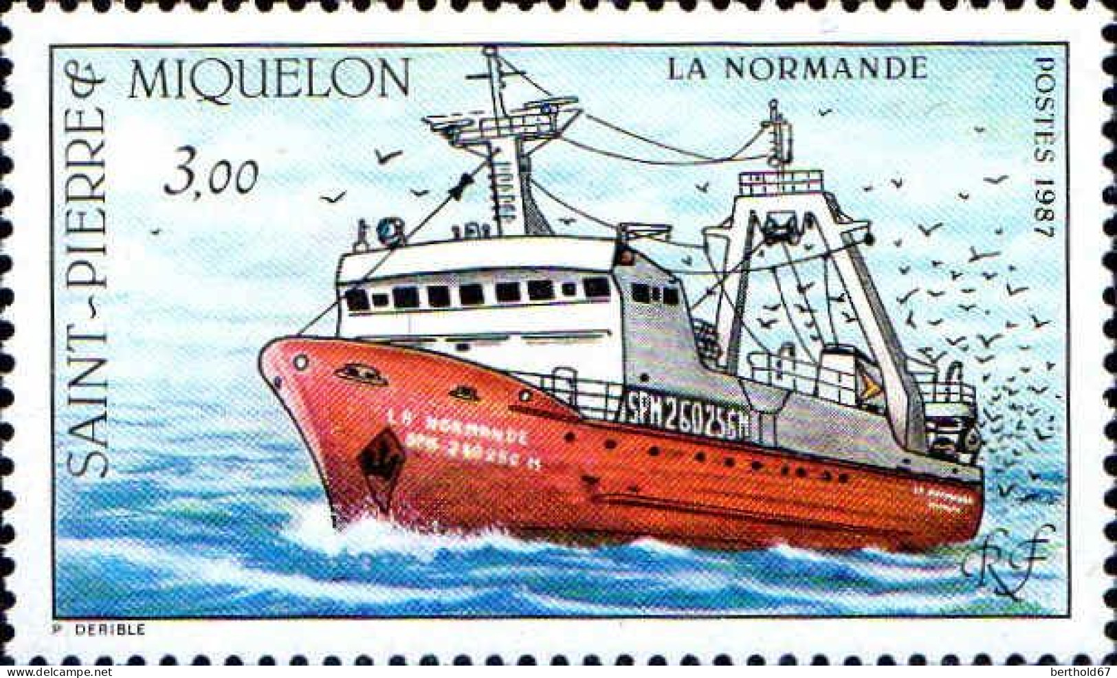 SPM Poste N** Yv: 482 La Normande (Thème) - Bateaux