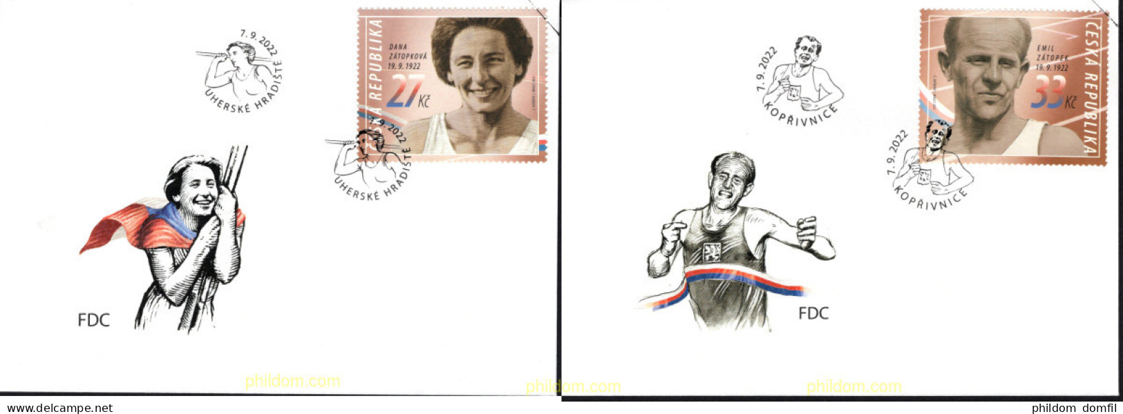 684637 MNH CHEQUIA 2022 CAMPEONES OLIMPICOS - Unused Stamps