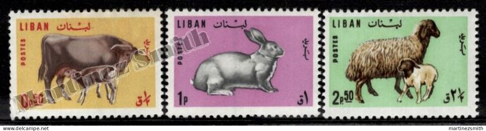 Liban 1965 Yvert 256-58, Fauna, Livestock, Farm Animals  - MNH - Lebanon