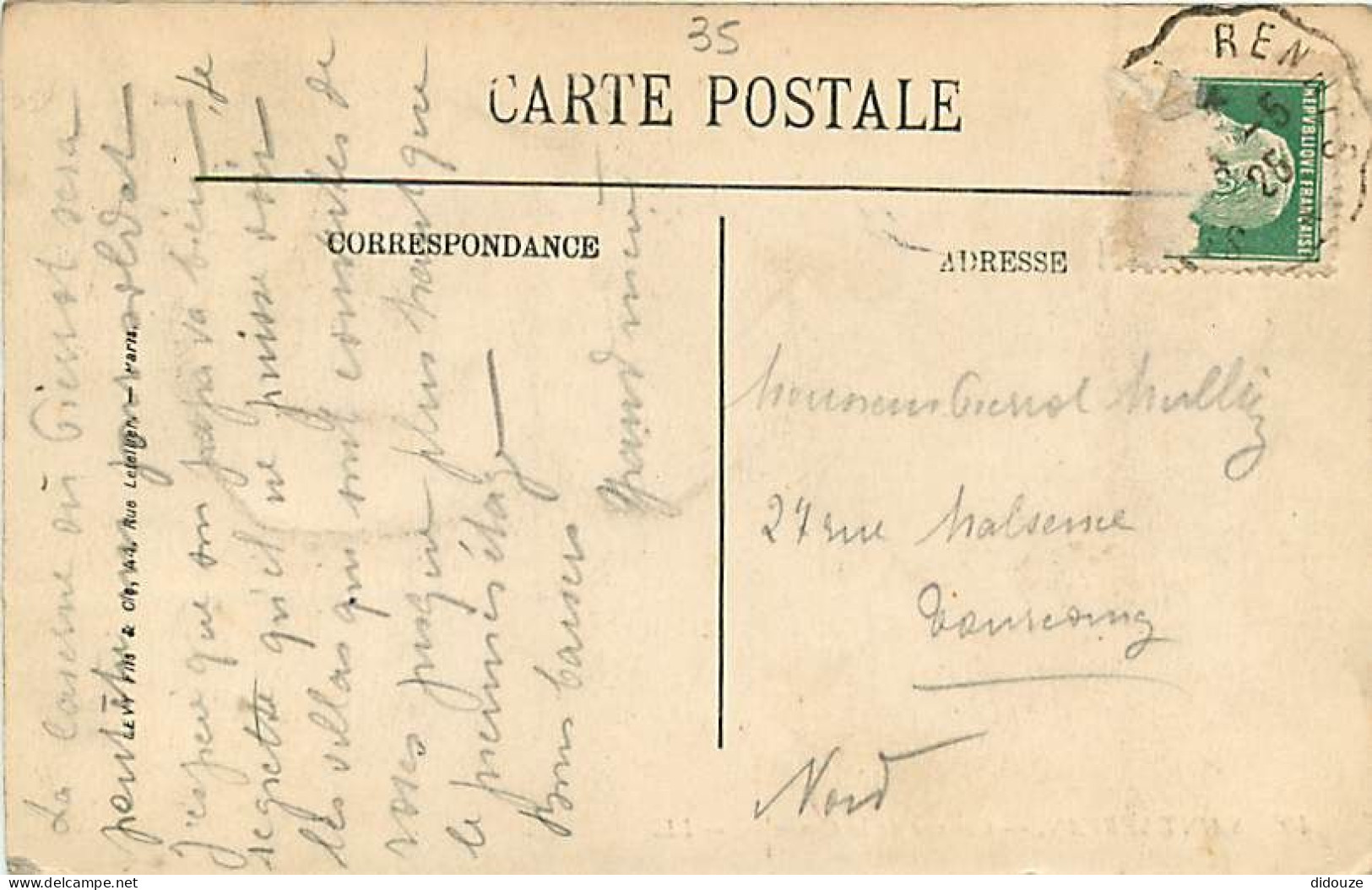 35 - Saint Servan Sur Mer - Caserne De La Concorde - Animée - Oblitération Ronde De 1925 - CPA - Voir Scans Recto-Verso - Saint Servan