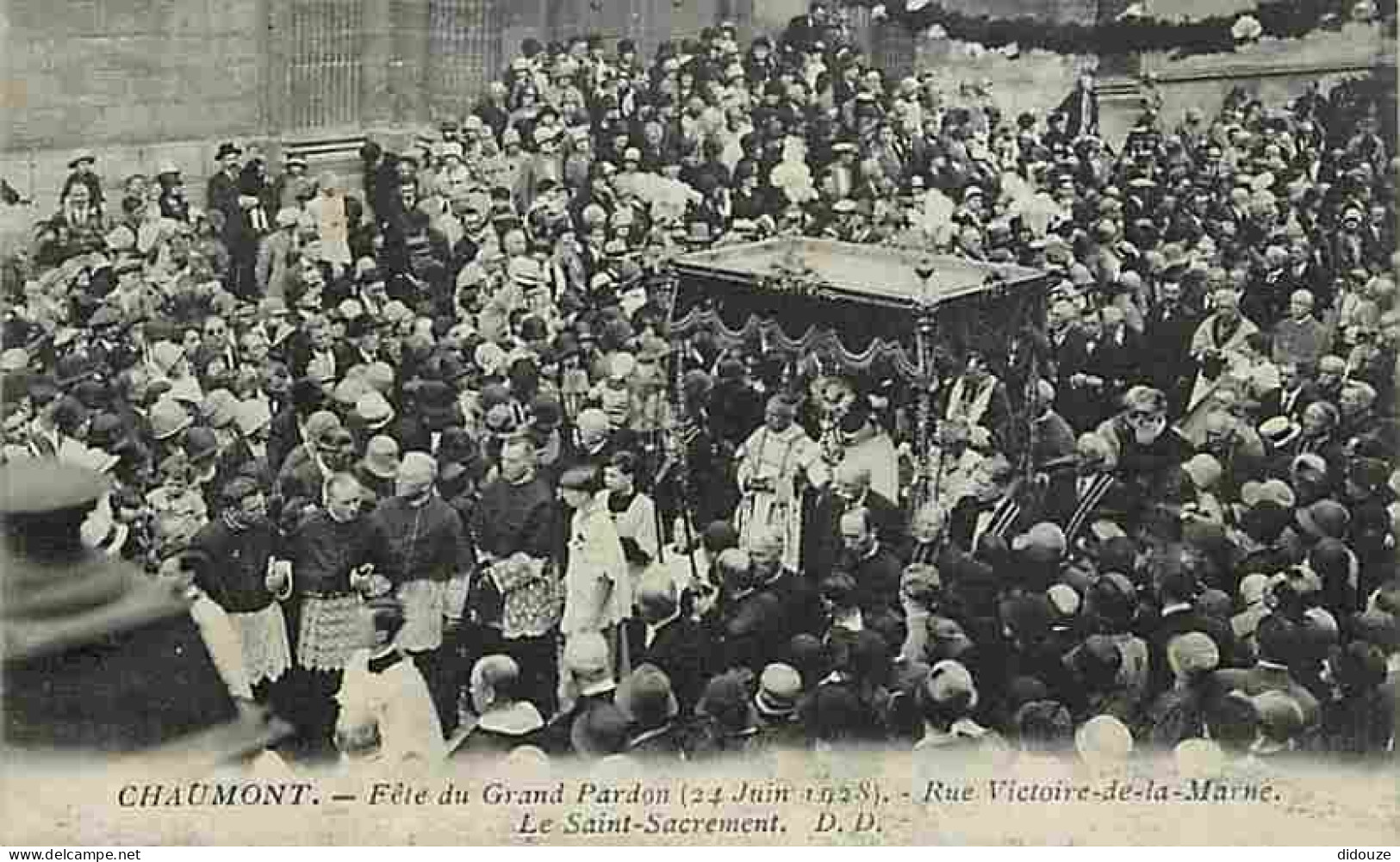 52 - Chaumont - Fete Du Grand Pardon - 24 Juin 1928 - Rue De La Victoire De La Marne - Le Saint Sacrement - CPA - Voir S - Chaumont