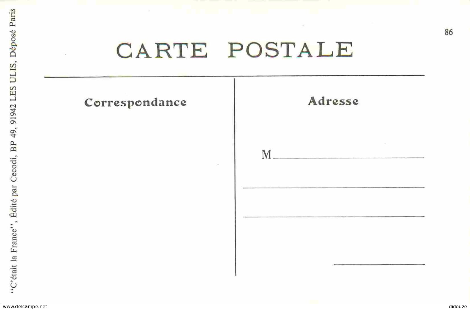 Reproduction CPA - 75 Paris - Paris Vécu - Le Petit Vent Du Nord - C'était La France - No 86 - CPM Format CPA - Carte Ne - Petits Métiers à Paris