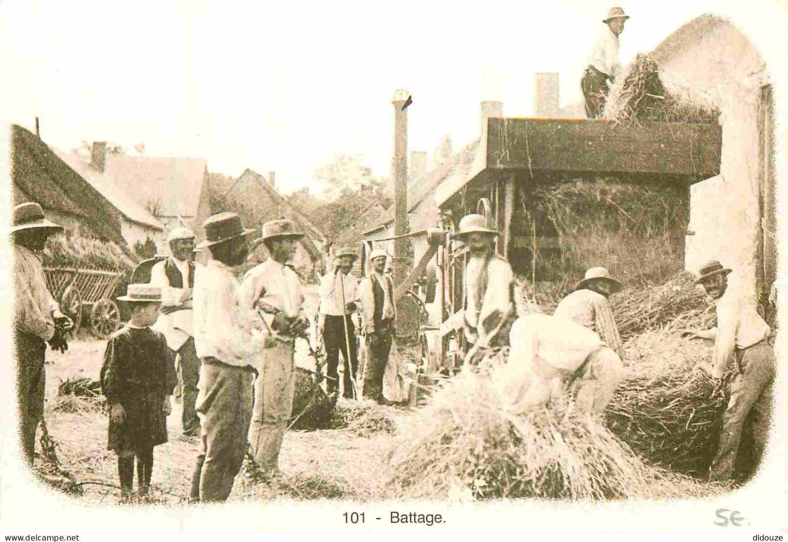 Reproduction CPA - Paysans - Battage - Petits Métiers Disparus - Bourgogne - Nivernais - Morvan - CPM - Voir Scans Recto - Campesinos