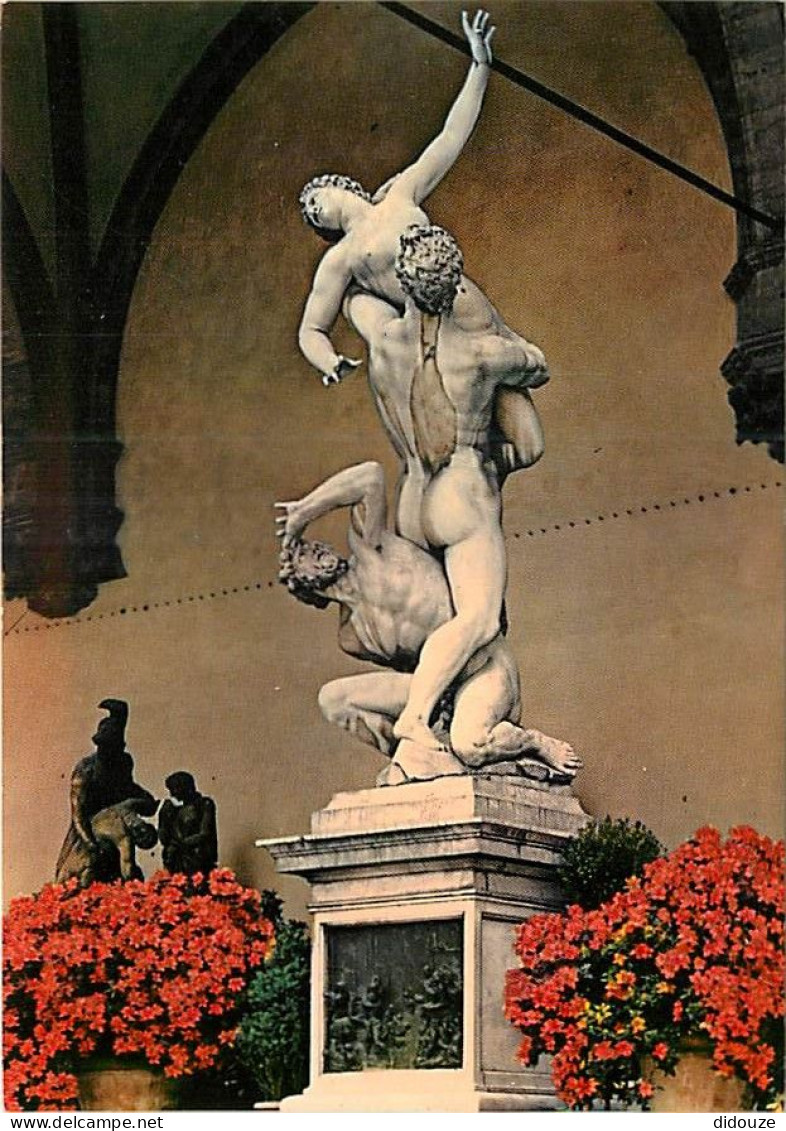 Art - Sculpture - Firenze - Piazza Della Signoiia - Gian Bologna - Ratto Delle Sabine - L'Enlèvement Des Sabines - CPM - - Skulpturen