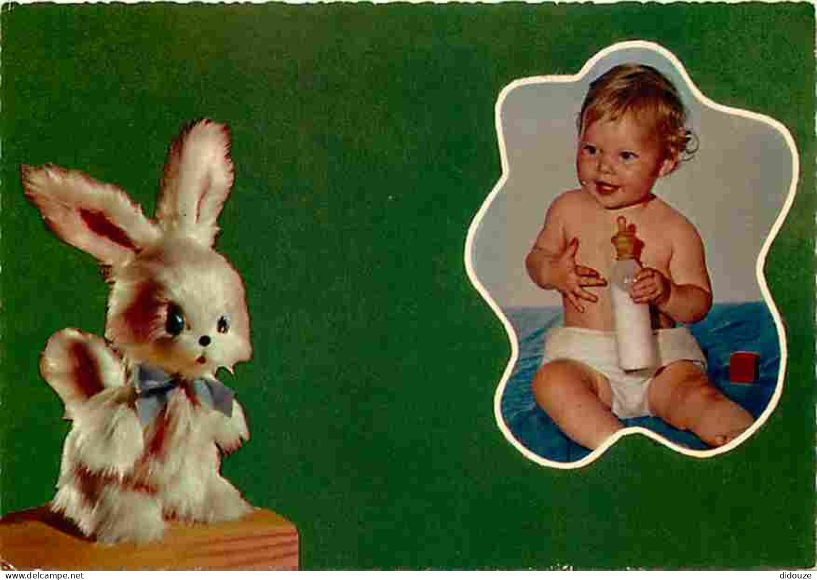 Jouets - Peluches - Lapin - Enfants - Bébé - Biberon - CPM - Voir Scans Recto-Verso - Spielzeug & Spiele