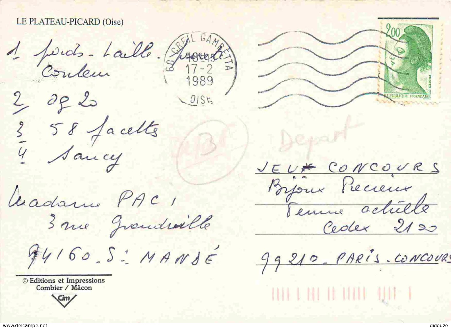 60 - Oise - Le Plateau Picard - Multivues - Carte Géographique - CPM - Voir Scans Recto-Verso - Other & Unclassified